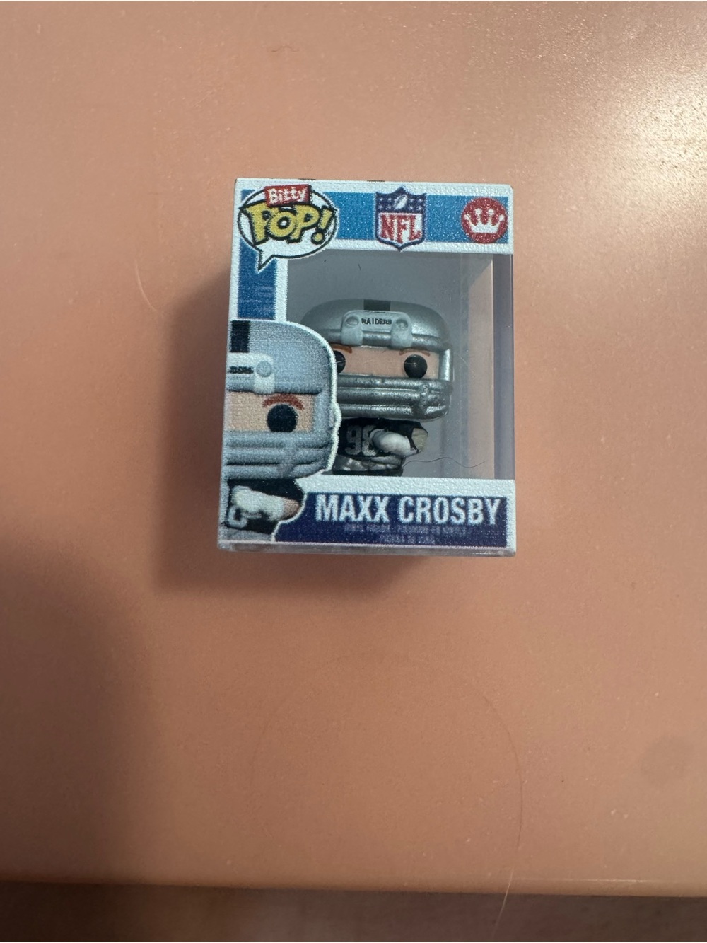 Funko Bitty Pop! Maxx Crosby Silver and Blue NFL Figure